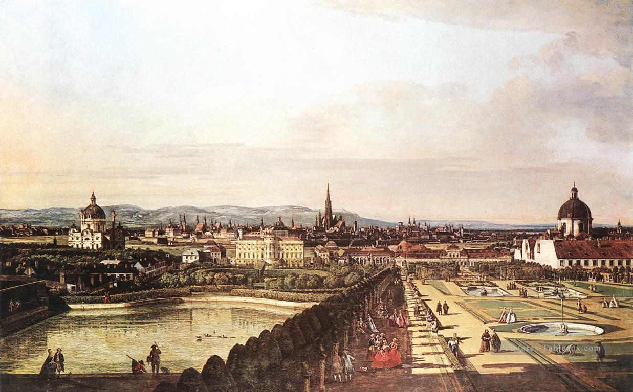 Vue De Vienne Du Belvedere Urbain Bernardo Bellotto Peintures à l'huile